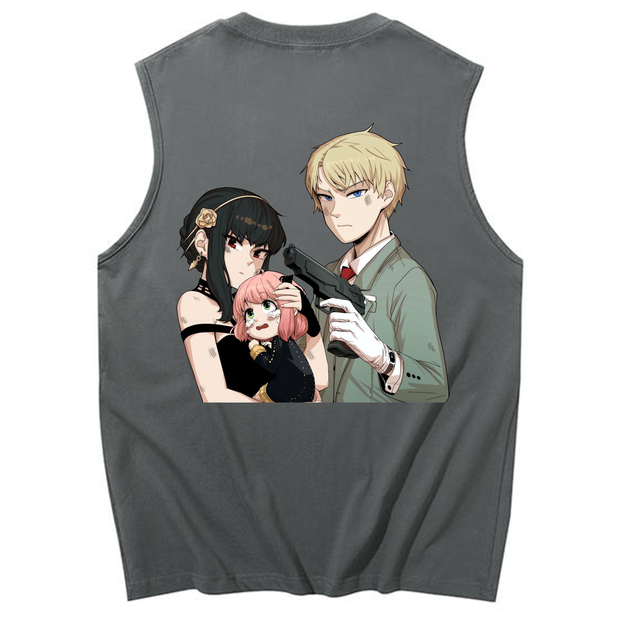 （画像用） SPY×FAMILY间谍家家酒 コットン100％タンクトップ（背面プリント）